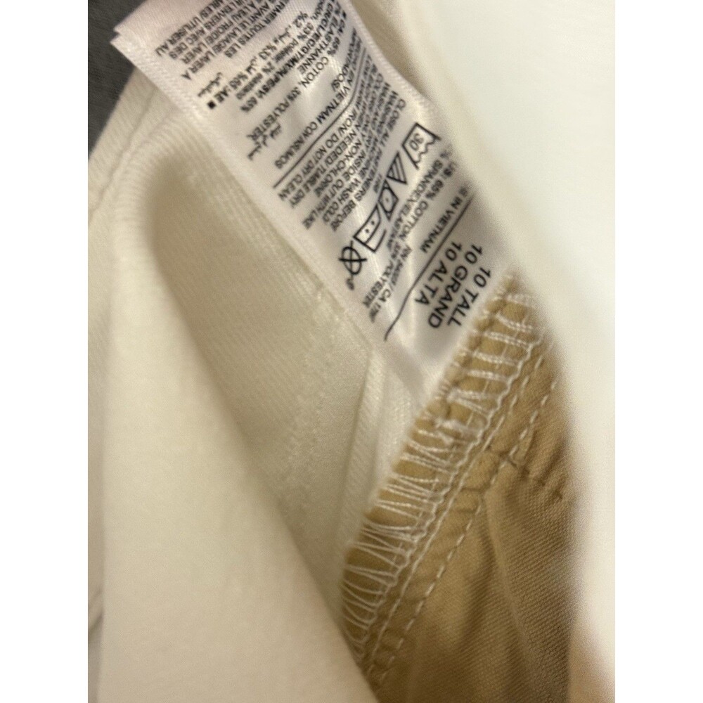 Old Navy Wow Straight Jeans Womens 10 Tall White High Rise Stretch Denim - Picture 10 of 10